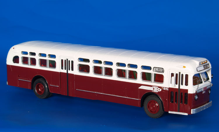 1959 gm tdh-5106 (philadelphia suburban transp. co. 250-252 series; ex-green bus lines; acq. in 1966). SPTC246.12 Model 1 48